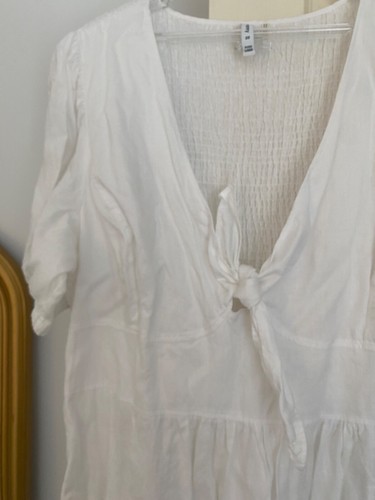 White Commonry Cotton Sundress Plus Size 22AU - Picture 3 of 6