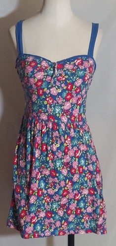 Juniors Olsenboye Multicolored Beautiful Print Sundress Size S
