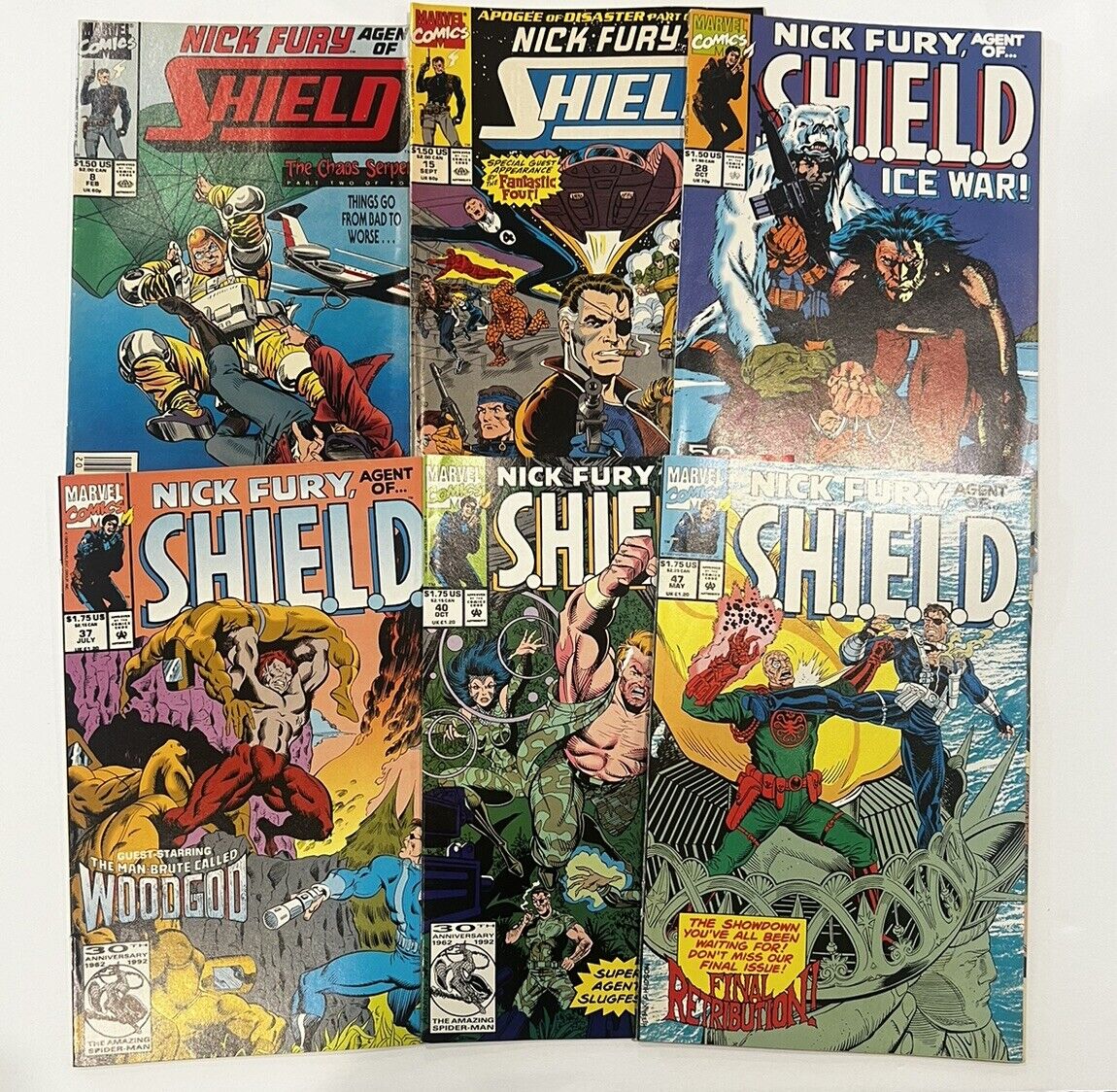 Nick Fury, Agent of S.H.I.E.L.D. 6 Comic Book Lot