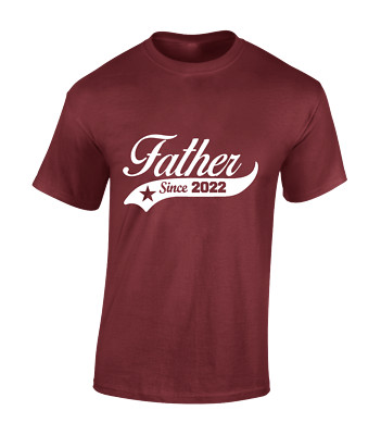 VATER SINCE 2022 HERREN T-SHIRT COOL GESCHENK GESCHENKIDEE FÜR NEUES VATER MODE TOP