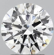 Lab-Grown 2.90Ct CVD Diamond 9.50mm Round D, Clarity FL ,Certified Loose Diamond