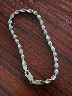 アクセサリー Vintage Italy Silver Chain Bracelet s-l400.jpg