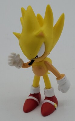Sega Sonic the Hedgehog action figure 2.5'' super sonic yellow 