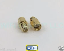 2 x SMA female To RP-SMA Male connect SMA to RP-SMA RF Connector Adapter USA