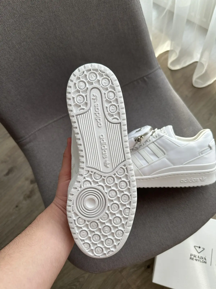 Prada Adidas Forum Low White Sneakers | eBay Prada Adidas Forum Low White Sneakers | eBay