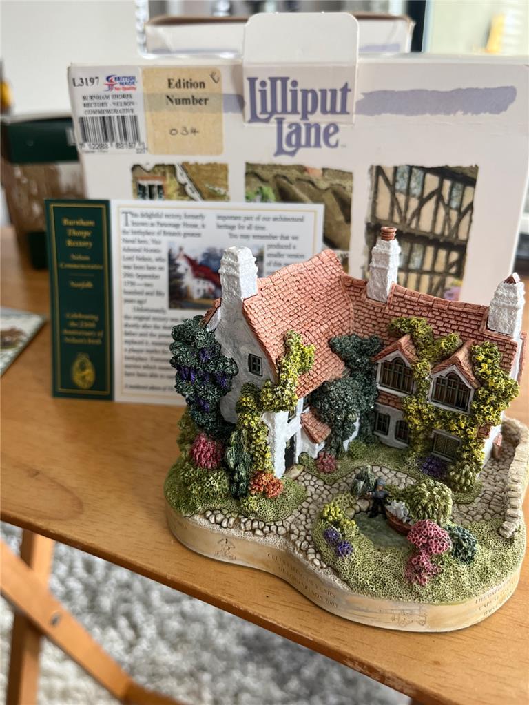 リリパットレーン　BURNHAM THORPE RECTORY Burnham Thorpe Rectory. Lilliput. Limited EdItion. Box, Deed