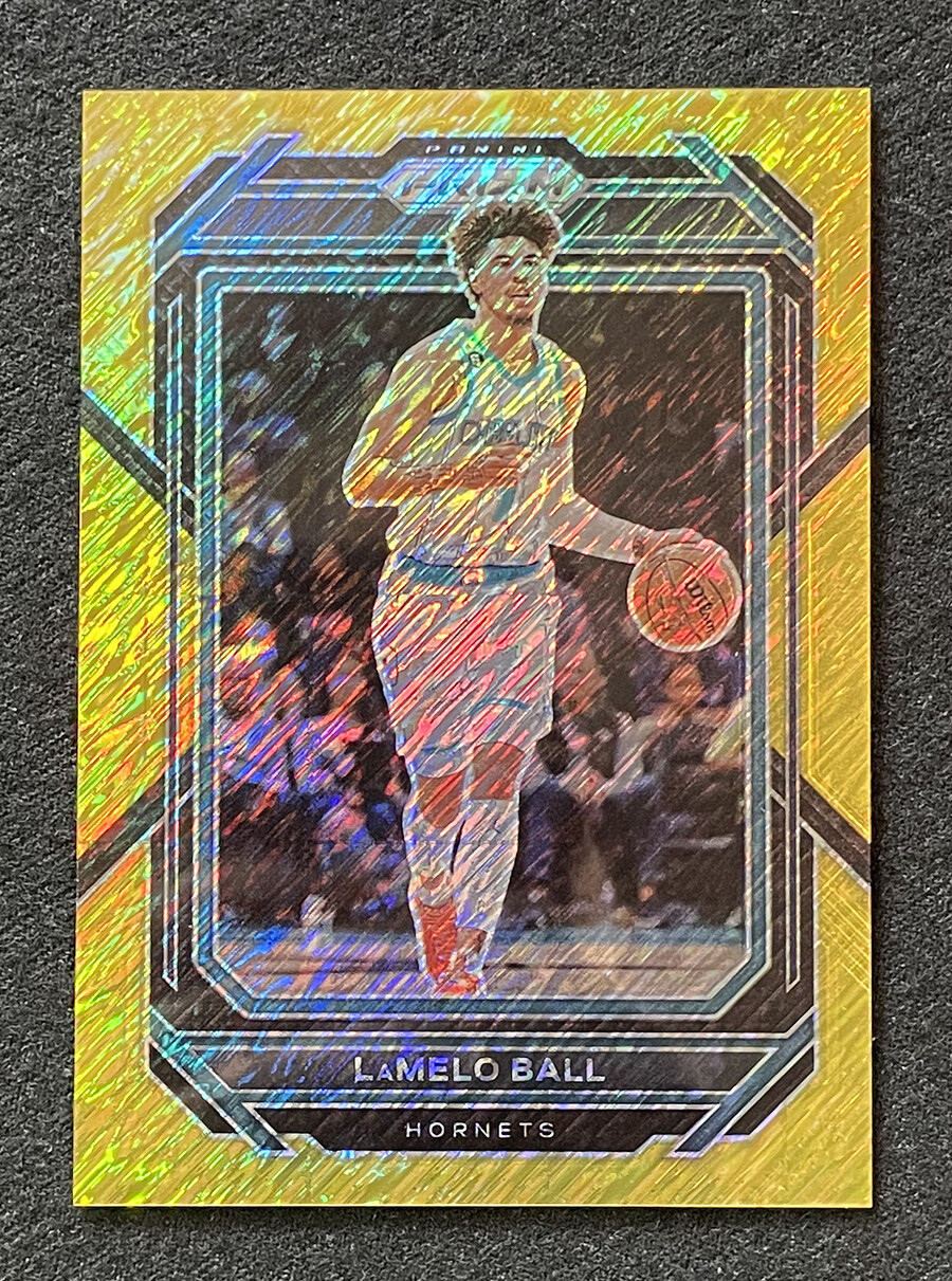 2022-23 Panini Prizm LaMelo Ball Gold Shimmer 3/10 Hornets #150 SSP