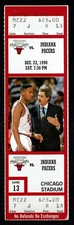 1990 SCOTTIE PIPPEN TRIPLE DOUBLE BULLS  MICHAEL JORDAN (29pt) BASKETBALL TICKET