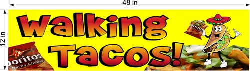 WALKING TACOS TACO IN A BAG VINYL HORIZONTAL BANNERS (CHOOSE A SIZE) DORITOS - Picture 7 of 7