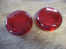 BIG DOG MOTORCYCLES OEM TURN SIGNAL RED LENS SET 2003-2011 MODELS DOT CERTIFIED