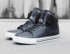 Supra Men's Vaider High Top Leather Shoes US size