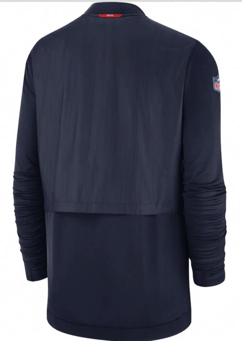 Nike Hombres New England Patriots Elite Lateral Híbrido Cremallera Completa Chaqueta Mediana M Foto 2 de 4