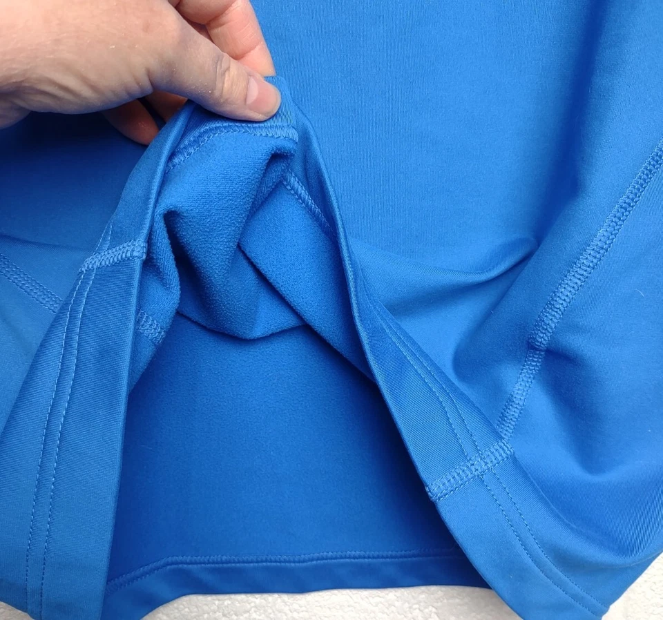 Pullover Nike Fit Hyper Warm para mujer mediano 1/2 cremallera azul 284313-488 Foto 4 de 4