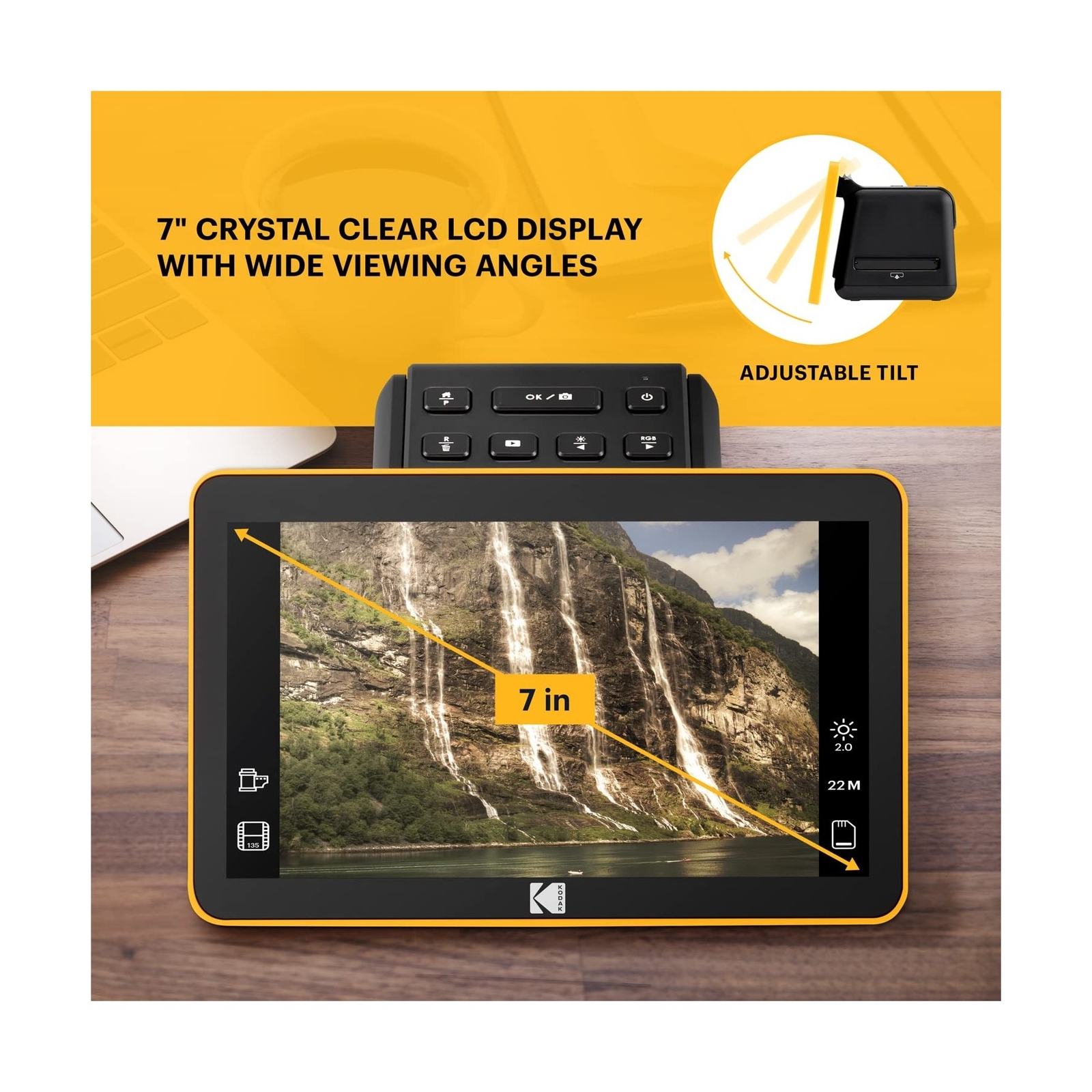 KODAK Slide N SCAN Digital Film Scanner 7" Max Negatives Film and