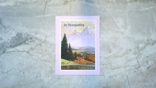 Greeting Card: In Sympathy..May Your Heart Find Lasting Peace Among the Memories
