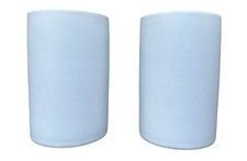 Wenko 2er Set Zahnputzbecher, Zahnbürstenhalter, Keramik, weiß, Vase