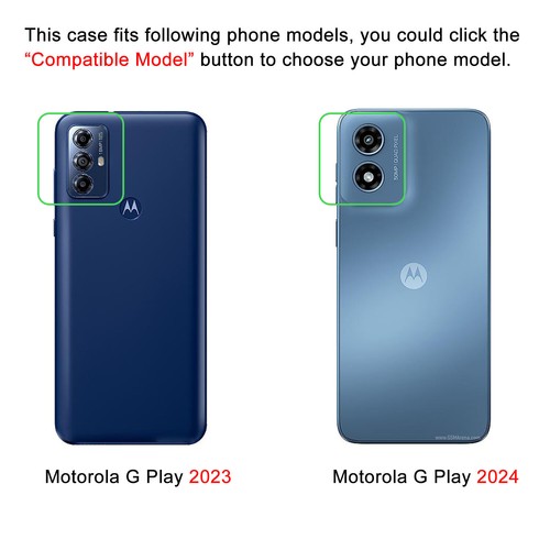 For Motorola Moto G Play 2023 2024 Phone Case Heavy Duty Cover+Screen Protector - Picture 5 of 43