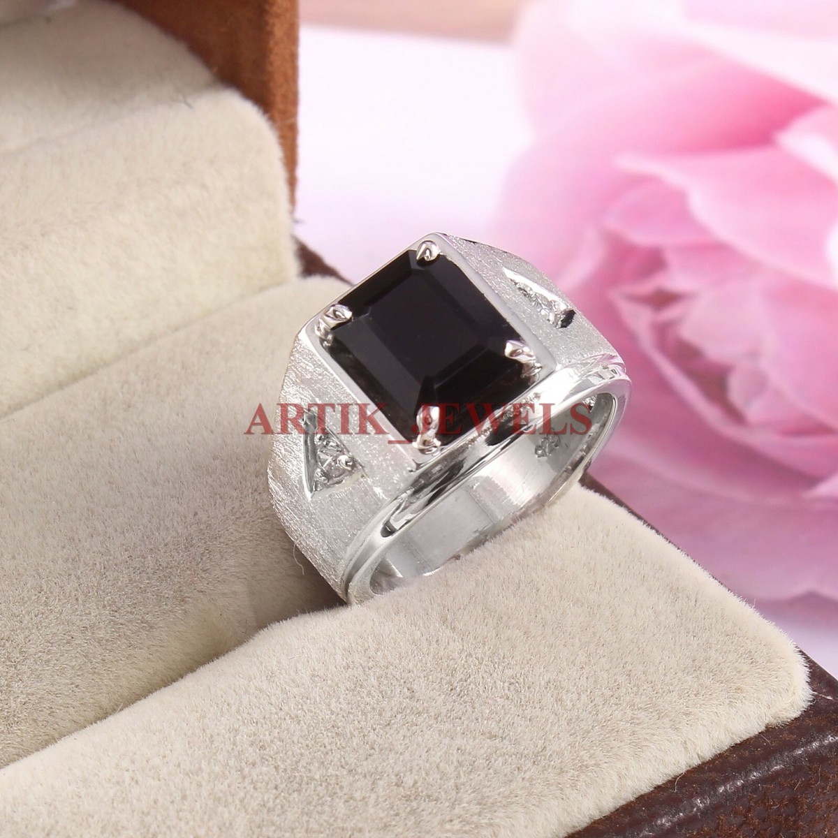 Vic Anello Donna In Argento 925 E Onice - Gioielli Argento - Foto 7