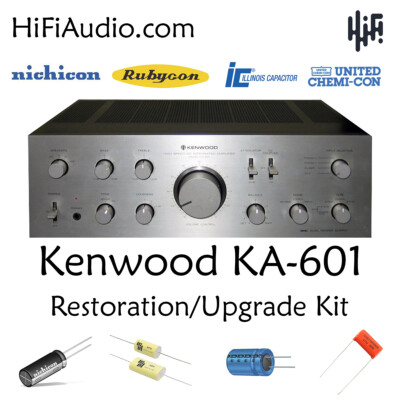 Kenwood KA-601 amplifier rebuild restoration recap upgrade kit
