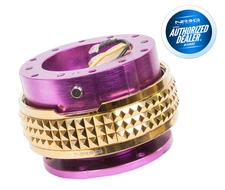 NRG STEERING WHEEL QUICK RELEASE GEN 2.1 PURPLE / GOLD PYRAMID SRK-210PP-CG