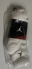 Air Jordan 3 Pairs Everyday Max Ankle Socks Men’s Size L 8-12 White