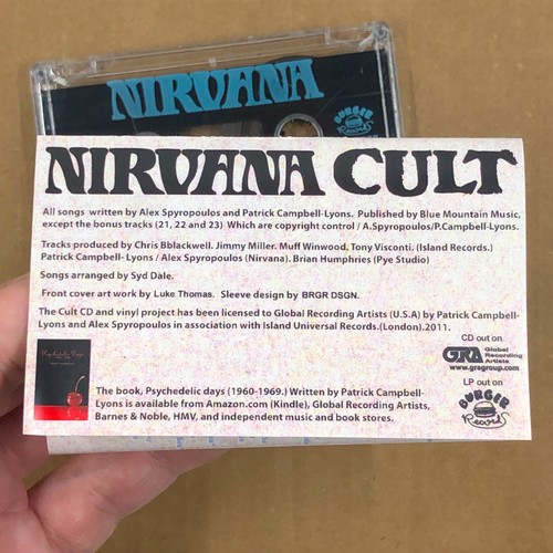 NIRVANA Cassette Tape CULT 2012 Compilation Rock Psychedelic Rare - Picture 6 of 7