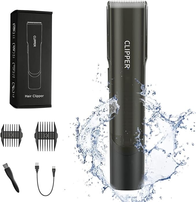 Professional Cordless Hair Clippers for Men with Automatic Vacuum-image