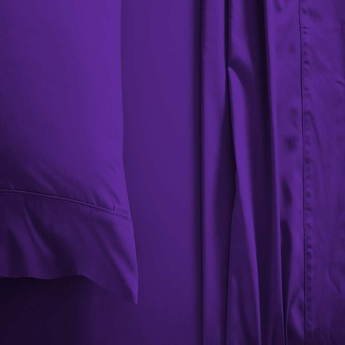 Gorgeous Duvet Collection 1000TC Egyptian Cotton Select Item Purple Solid - Picture 9 of 19