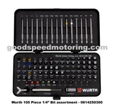 Wurth 105 Piece 1/4" Bit Set