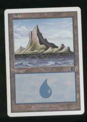 MAGIC TERRA LAND ISOLA ISLAND Italienische Karte Weißer Rand (2)