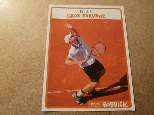 ANDY RODDICK, RARE TENNIS 2017 ROOKIE CARD TENNIS MAGAZINE (JT29) | eBay