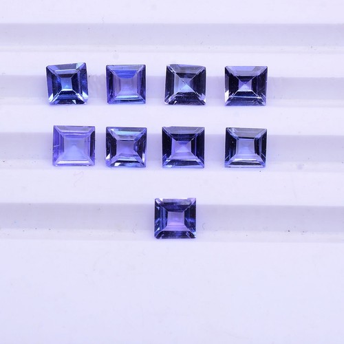 VVS 4.30 Cts Natürliche Tansanit Strahlend Blau 4.60mm-4.90mm Quadrat Schliff - Bild 2 von 9