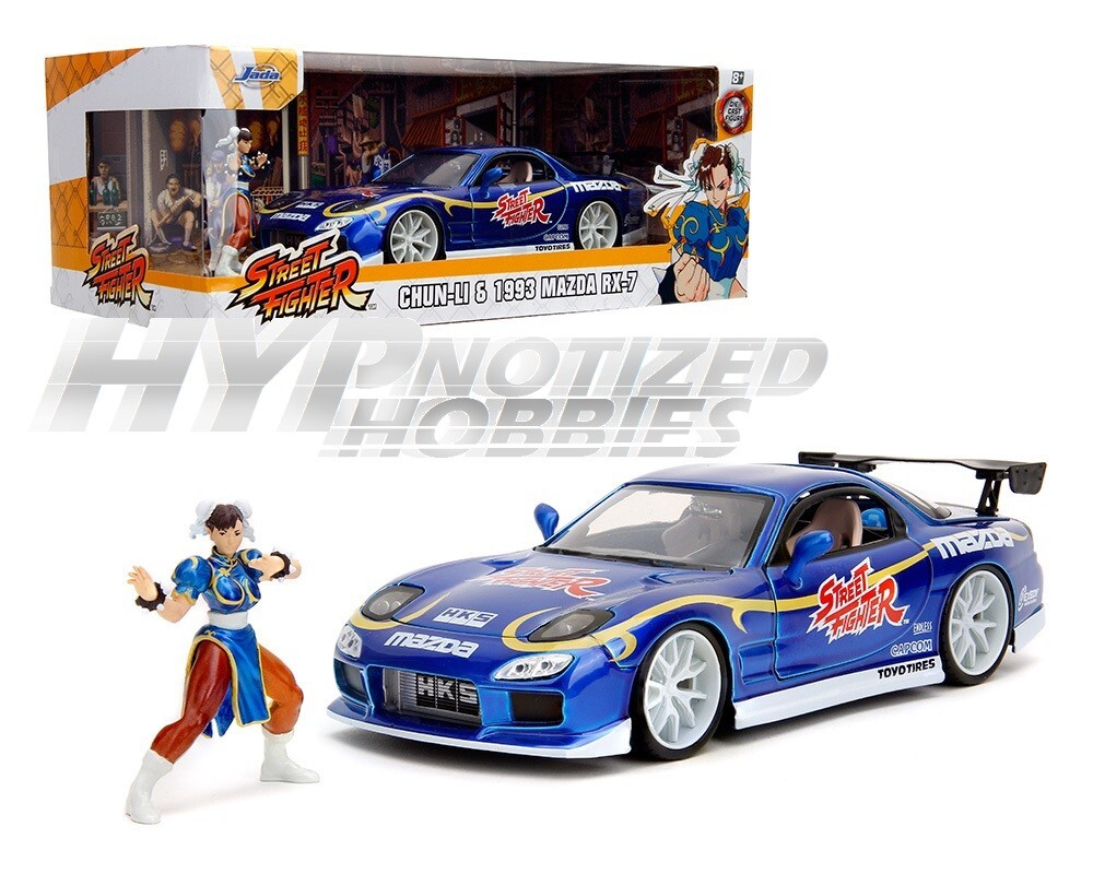 JADA CHUN-LI 1993 マツダRX-7 JADA 1:24 STREET FIGHTER CHUN-LI & 1993 MAZDA RX-7 DIE-CAST CANDY