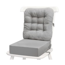 3.6IN Booster Seat for Kitchen Chair-Soft Corduroy Backrest and PU ... Fast Ship