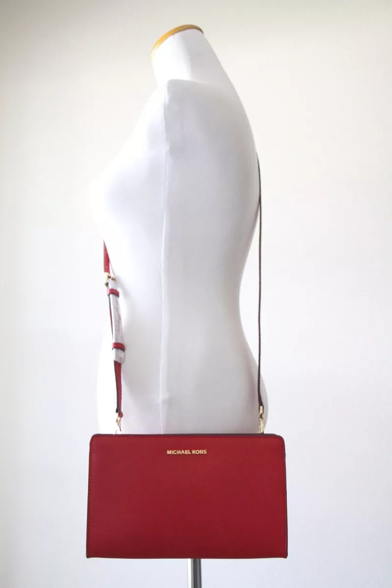 Michael kors red clutch sale