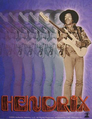 JIMI HENDRIX AUFKLEBER STICKER # 14 RAINBOW BRIDGE LIVE 13x10cm