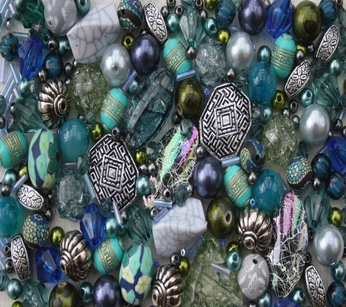 100 Pcs Perle Turchese Blu Perline Sfuse La Creazione Di Gioielli