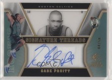 2007-08 SP Rookie Threads Signature Gold 4/50 Gabe Pruitt #73 Auto h2o