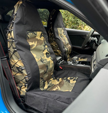 For Toyota 4Runner Car Front Seat Covers Tactical Camouflage Cotton Canvas 2PCS