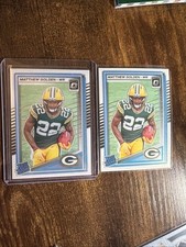 (2) MATTHEW GOLDEN BASE PACKERS 2025 DONRUSS OPTIC FOOTBALL RATED ROOKIE