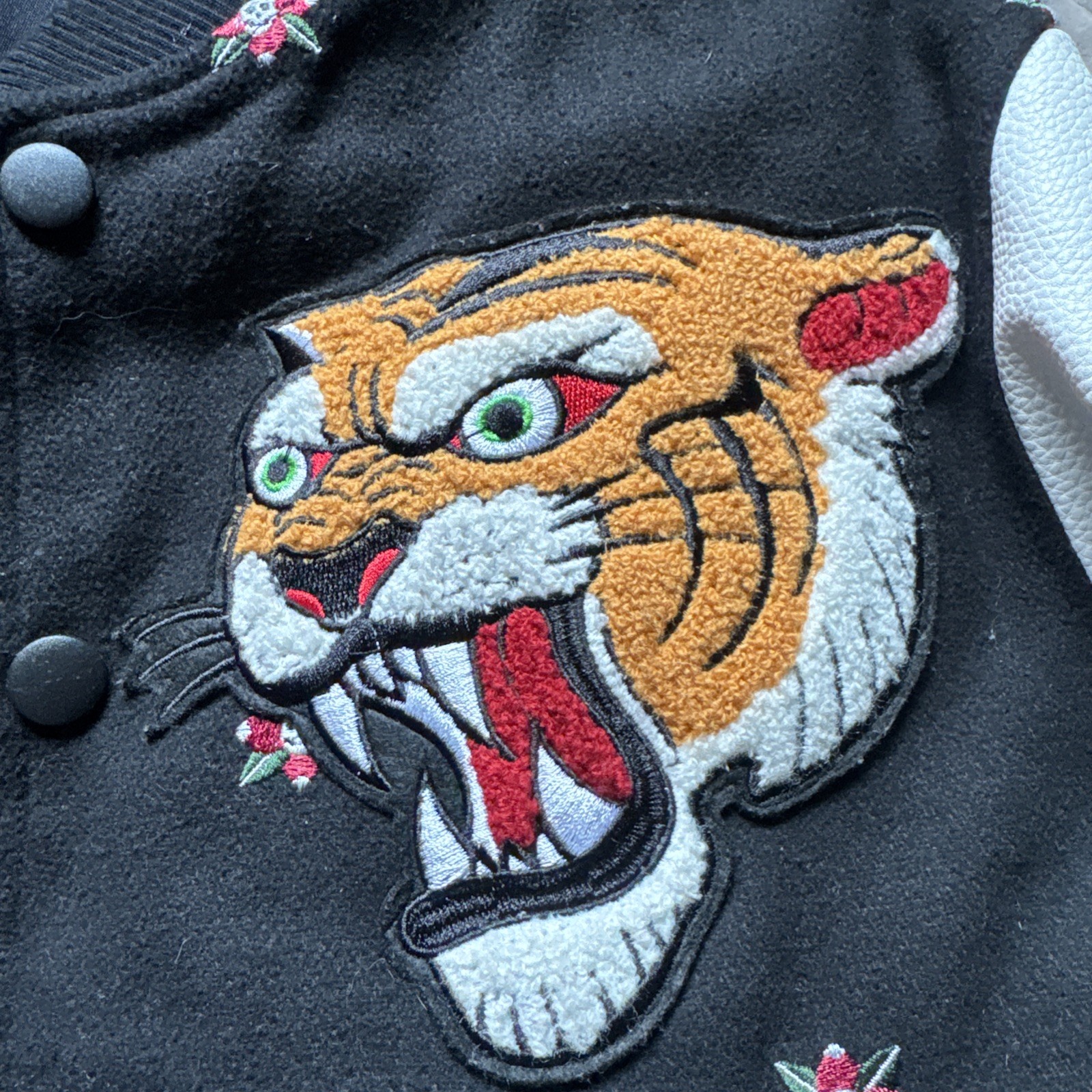 Reason Streetwear Patchwork Varsity Jacket Mens M… - image 2