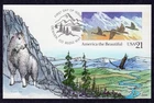 1989 CANADIAN GEESE & MOUNTAINS Postal Card (UX131) - Collins H/P FDC TG365