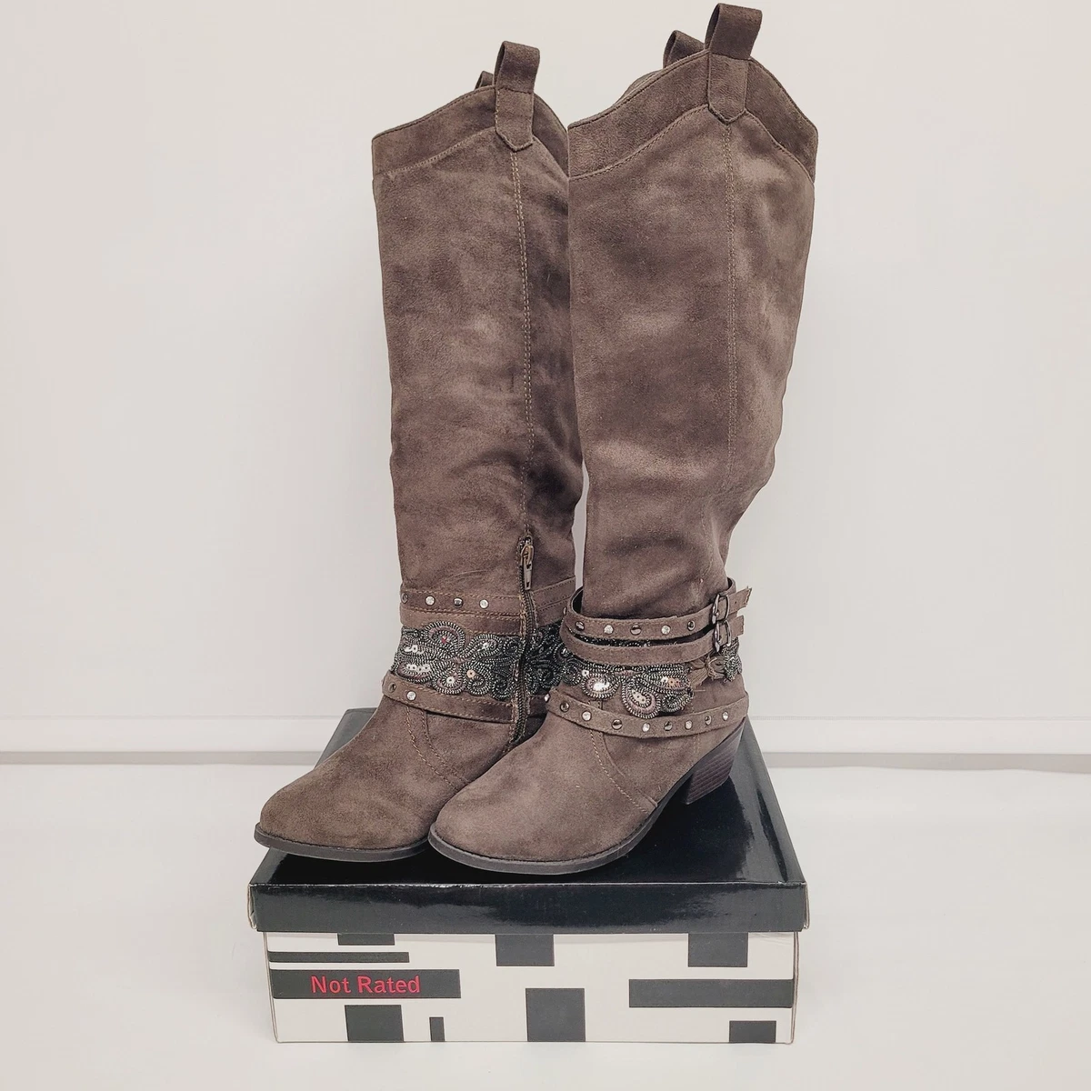 Bottes en cuir noir Milwaukee Motorcycle Clothing Co. taille 10D style Bottes en cuir noir Milwaukee Motorcycle Clothing Co. taille 10D style