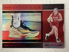 2025 Panini Chronicled Caitlin Clark Shoe Game #72 Red Holo Foil Fever SP