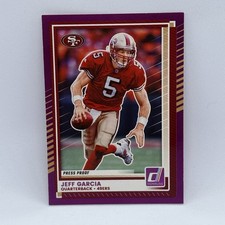Jeff Garcia 2025 Donruss Press Proofs Purple #229 San Francisco 49ers