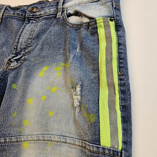 Southpole Blue Distressed Denim Jeansshorts Gr. 34 Slim - Bild 2 von 6