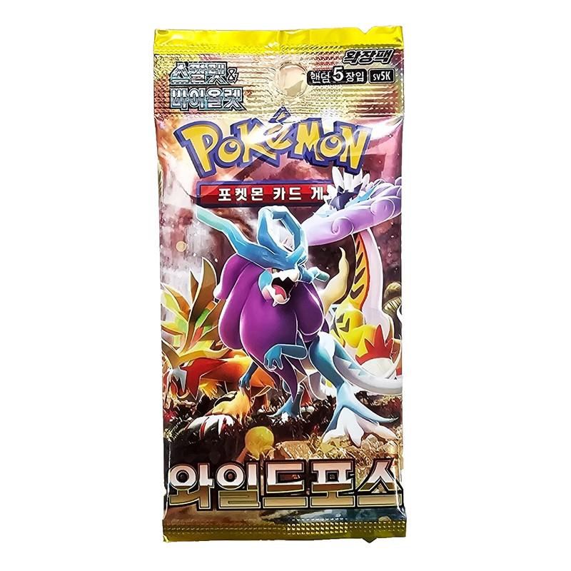 Pokemon TCG Cards Temporal Forces Wild Force Booster Factory Sealed Pack KOREAN