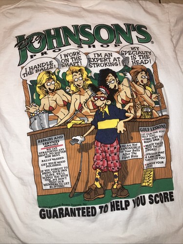 vtg Big johnson pro shop RARE tee Original 1995 Single Stitch Large - Picture 2 of 7