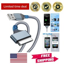 Universal USB to 30 Pin Charging Cord - Durable, Fast Charging for Apple Devices