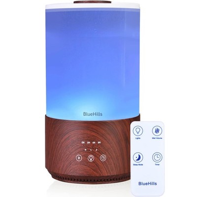 Premium 4000 ml Tall Essential Oil Diffuser 4L 50 Hour Run Dark Wood XL